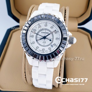Chanel J12 Diamonds White small  (00314)