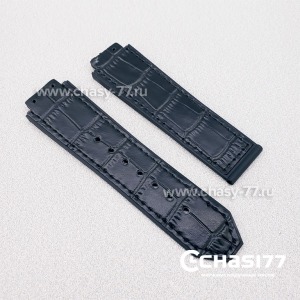 Копия Ремешок для часов HUBLOT CLASSIC черный 23 мм - кожа  (05522)
