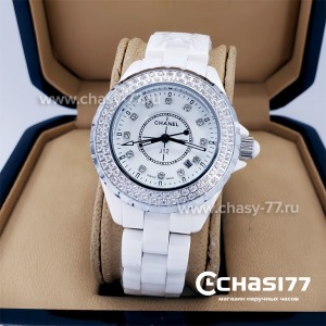 Chanel J12 Diamonds White small (00929)