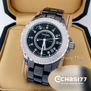 Chanel J12 Diamonds Black (01534)