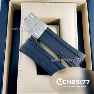 Копия ремешок Porsche Design мужской черный (06546)