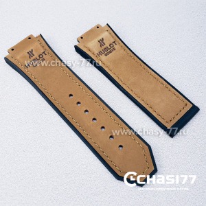 Копия ремешок Hublot мужской - 28 мм коричневый (06558)