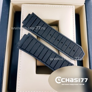 Копия ремешок Hublot мужской черный (06559)