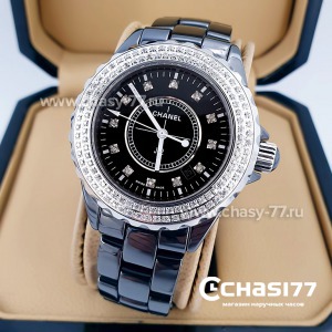 Chanel J12 Diamonds Black (14761)