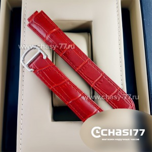 Копия ремешок Cartier женский красный (06566)
