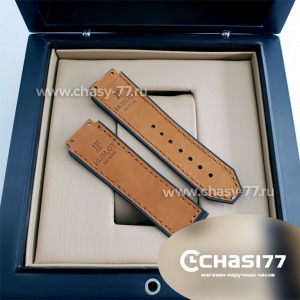 Копия ремешок Hublot мужской - 22 мм коричневый (09867)
