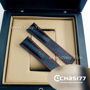 Копия ремешок Tag Heuer без клипсы черный (09869)